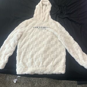 SHEIN Cream Fleece Jacket